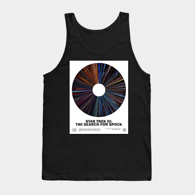 minimal_Star T.rek III - The Search for S.pock  Warp Barcode Movie Tank Top by silver-light